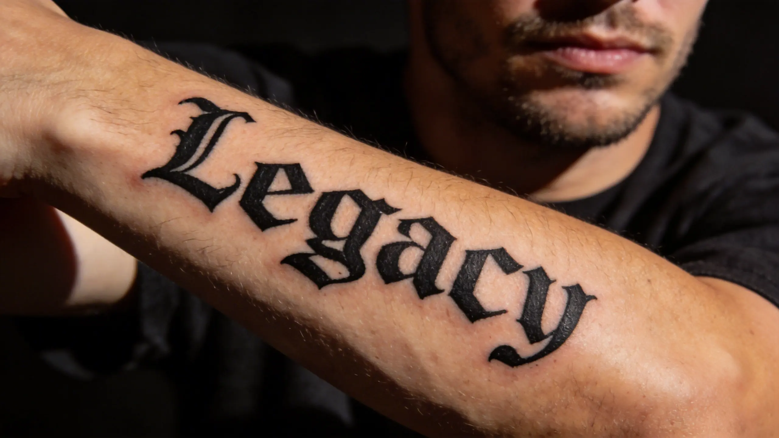 Gothic blackletter tattoo inspiration