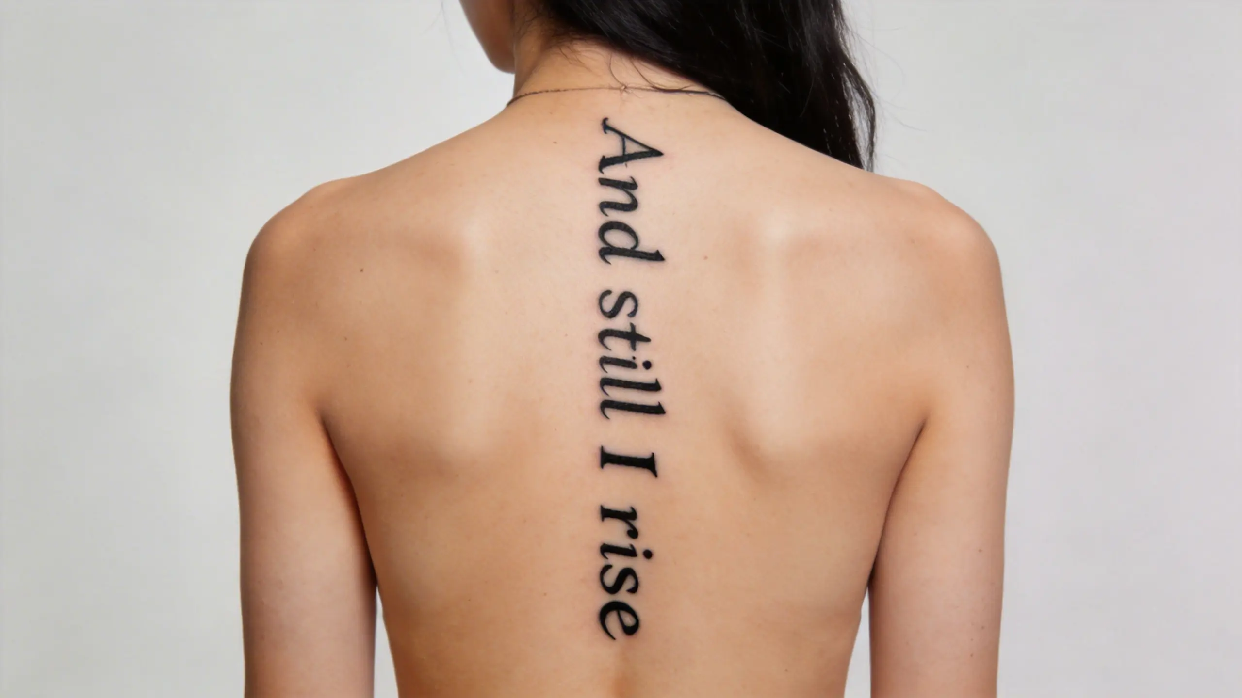Spine script tattoo inspiration