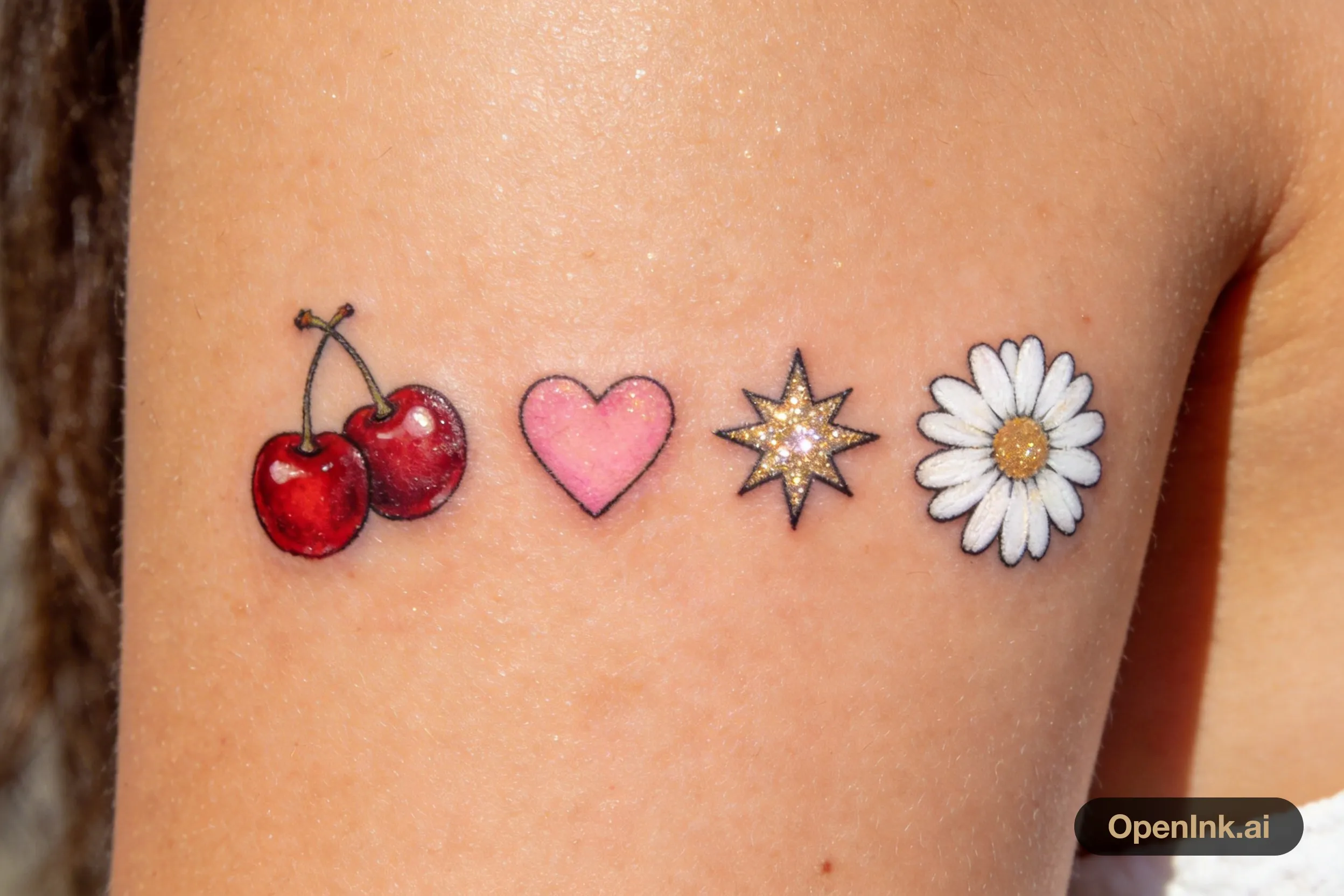 Patchwork mini tattoo inspiration for women